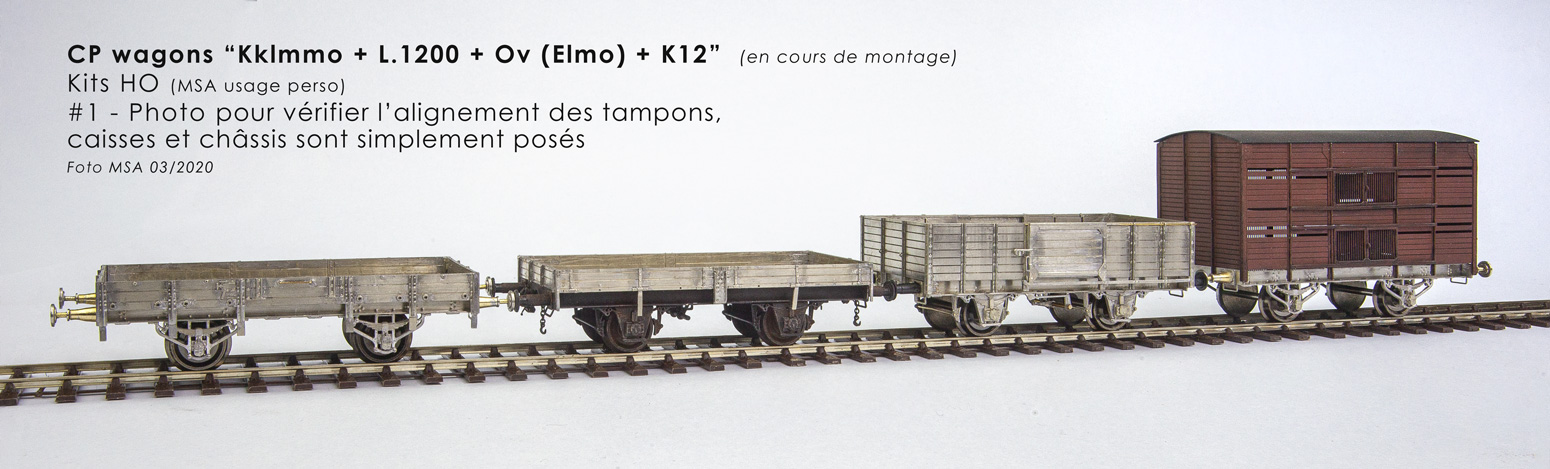 CP wagons “Kklmmo + L.1200 + Ov (Elmo) + K12”